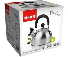 Banquet Arbatinukas 1,7l "Flavio", iš nerūdijančio plieno