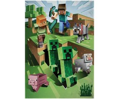 Fleece antklodė 100 x 150 Minecraft