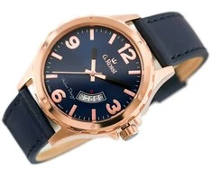 G. ROSSI Laikrodis 10273A Japonijos mechanizmas, mėlynas dial'as