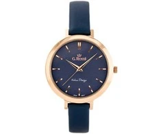 G. ROSSI Laikrodis 11389A-6F3 Mėlynas Rose Gold