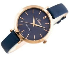 G. ROSSI Laikrodis 11389A-6F3 Mėlynas Rose Gold
