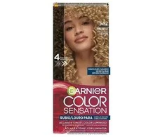 Garnier Color Sensation Tinte Rubio Luminoso Sin Decoloración Para Cabello Oscuro Louro Caramelo 5 U