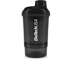 Gertuvė BioTechUSA Sporto Šeikeris Wave+ Nano 300+150 ml Juodas