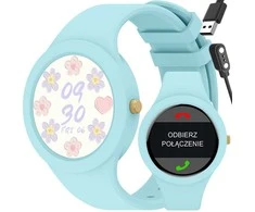 GRAVITY Išmanusis laikrodis GT14-4 Moterims - Bluetooth, 1.2" TFT ekranas, mėlynas
