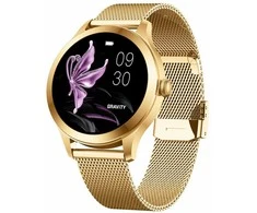 Gravity Pro GT25-1 Moteriškas Išmanusis laikrodis - AMOLED, Rožinė/Auksinė
