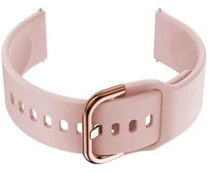 Guminis dirželis smartwatch U01 - rožinis/rosegold - 20mm