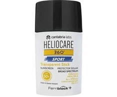 "Heliocare 360º Sportsun Clear Stick Spf 50+" apsauginis pieštukas nuo UV spindulių 25g