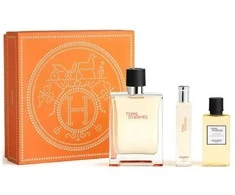 Hermès Terre d’Hermès rinkinys vyrams (kvepalai EDT, 100 ml + kvepalai EDT, 15 ml + dušo želė, 40 ml)
