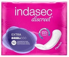 Indasec Dermoseda Compresa Incontinence Extra įklotai 10 vnt