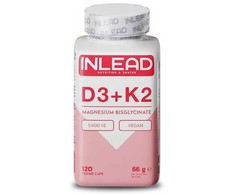 INLEAD Vitaminas D3 + K2 + Magnis 120 Kapsulių