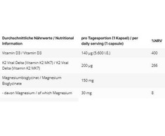 INLEAD Vitaminas D3 + K2 + Magnis 120 Kapsulių