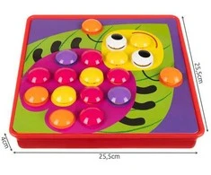 ISO TRADE Edukacinis puzzle - mozaika 26107, lavinamasis žaidimas su mygtukais