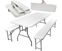 Gardlov Sulankstomas sodo stalas 180cm + 2 suolai (Pažeista pakuotė)