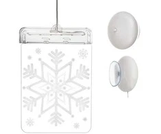 Malatec Šviečiantis vitražas LED 3D Snaigė