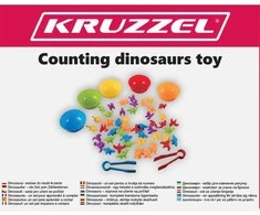 ISO TRADE Vaikams skirtas dinosaurų skaičiavimo ir spalvų mokymosi rinkinys 22496