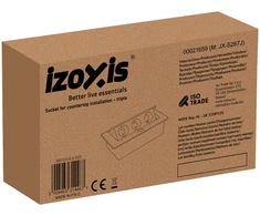 Izoxis 21659 Slėptas kištukinis lizdas stalviršyje su trimis lizdais