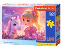 Castorland Dėlionė 100 vnt. - Princesė su vienaragiu