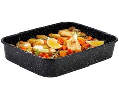 Nava Kepimo indas granitinė stačiakampio formos NATURE 4,7 l, 34x26x6,5 cm