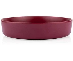 Keramikteller Speiseteller Essteller Teller Suppenteller aus Keramik bordeauxrot SOHO 21,5 cm 1 L