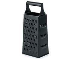 Lumarko Keukenrasp Edelstaal Zwart 4-Zijdig 25 cm - Raps - Handrasp - Kaasrasp