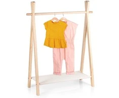 Kids Collection Vaikiškas Stovo Drabužiams 80,5x30x100 cm - Skandinaviškas Dizainas