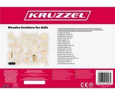 KRUZZEL Lėlių baldų rinkinys 34 dalys