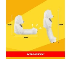 Kruzzel Teddy bears 140 cm kreminis minkštas žaislas