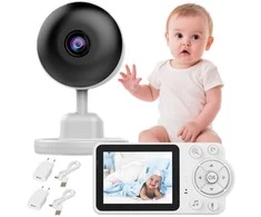Kūdikių stebėjimo kamera mikrofonas su LCD ekranu