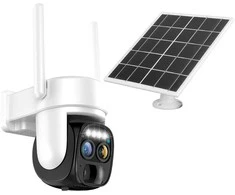 Lauko kamerą su saulės panele, Wifi, 10x priartinimo