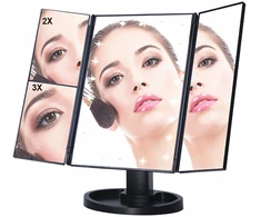 Led illuminated cosmetic make-up mirror