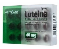 Lutein Extra 40 mg 30 kapsulių - akių sveikatos papildas