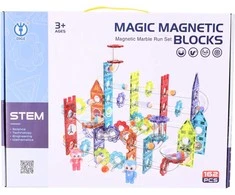Magnetiniai konstravimo blokai - Takeliai - 162 elementų rinkinys