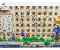 Masterkidz Kreatyvios Žaidimų Lentelės Komplektas 200 Kotelų ir 60 Siūlų