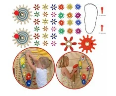 MASTERKIDZ Mechanizmas su dantukais 79 el. – STEM žaislas vaikams