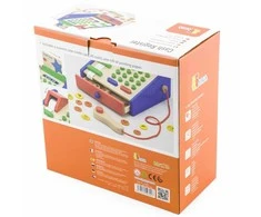 Medinių parduotuvių kasos su aksesuarais skaitytuvas „Viga Toys Montessori“