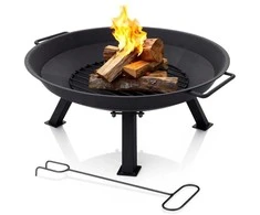 Metalinė sodo ugniakuras su grotelėmis 56 cm