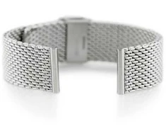 Metalinis apyrankė 303S - tinklinis - sidabro - 22mm