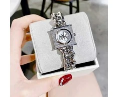 Michael Kors Moteriškas Laikrodis Chain Lock MK4718 Nerūdijančio Plieno