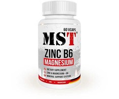 MST Cinkas + Magnesium + B6 60 veganiškų kapsulių