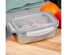 Nerūdijančio plieno maisto konteineris su dangčiu 700 ml - Saugojimo indai