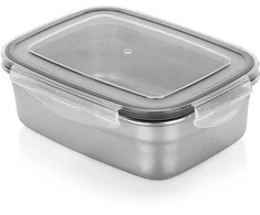 Nerūdijančio plieno maisto konteineris su dangčiu 700 ml - Saugojimo indai