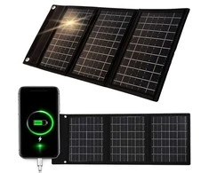Nešiojama 20 w saulės energijos panelė, sulankstoma, usb įkroviklis