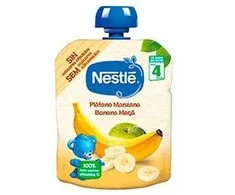 Nestle Naturnes tyrelė Bananai ir obuoliai 90g