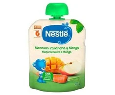 Nestle Naturnes Obuolys Morkos Mangas 90g