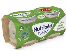 Nutriben Nutriben Šparaginės pupelės su bulvėmis tyrelė 2x 120g