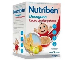 "Nutribén" pusryčių dribsniai "Wheat Wheat Fruit" 750g