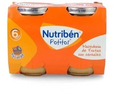 Nutribén Potito Makedonija Vaisiai ir grūdai 2x190g