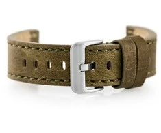 Odinis laikrodžio dirželis W48 - PREMIUM - alyvuogių žalia - 20mm