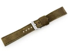 Odinis laikrodžio dirželis W48 - PREMIUM - alyvuogių žalia - 20mm