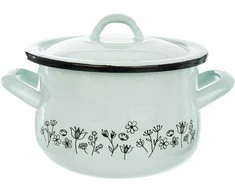Orion emaliuotas puodas LOUKA 16 cm, 2,3 l su dangčiu